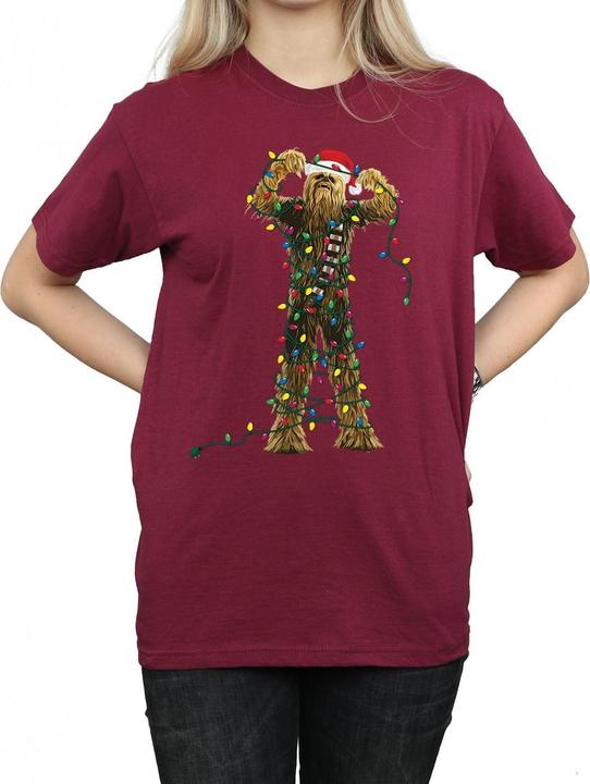 Star Wars Chewbacca Christmas Lights TShirt (S)