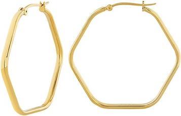 Actual product image Breil Hexagonia Tj3521 Gold-Plated Earrings