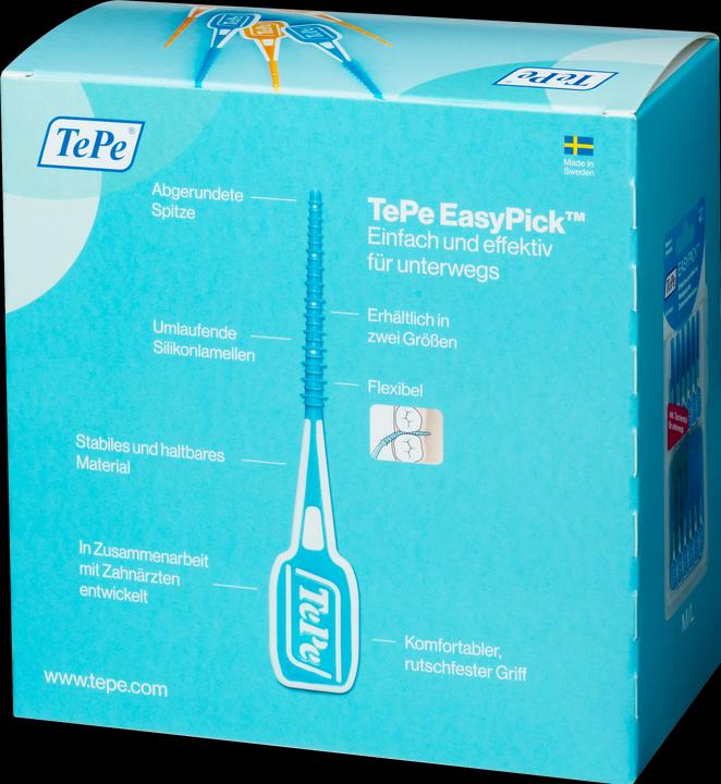 Produktbild TePe EasyPick Dispenser Box (100 x 2 Stück), M/L, türkis