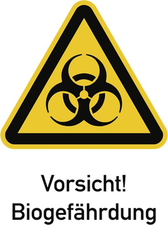 Image du produit Moravia Signes d'avertissement Attention! Danger biologique Aluminium, 262x371 mm