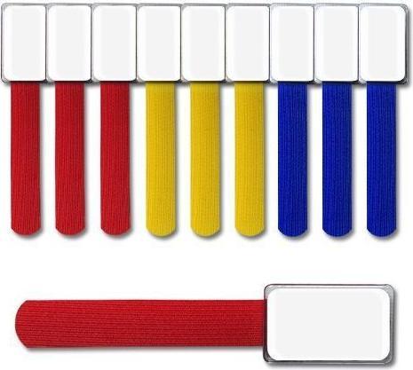 Produktbild Label-the-cable kleine Klettbinder mit Etikette (Klettkabelbinder, 90 mm, 10 Stk.)