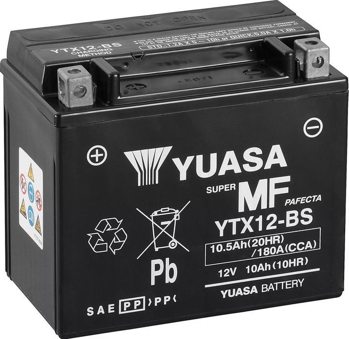 Yuasa YTX12-BS (12 V, 10 Ah, 180 A)