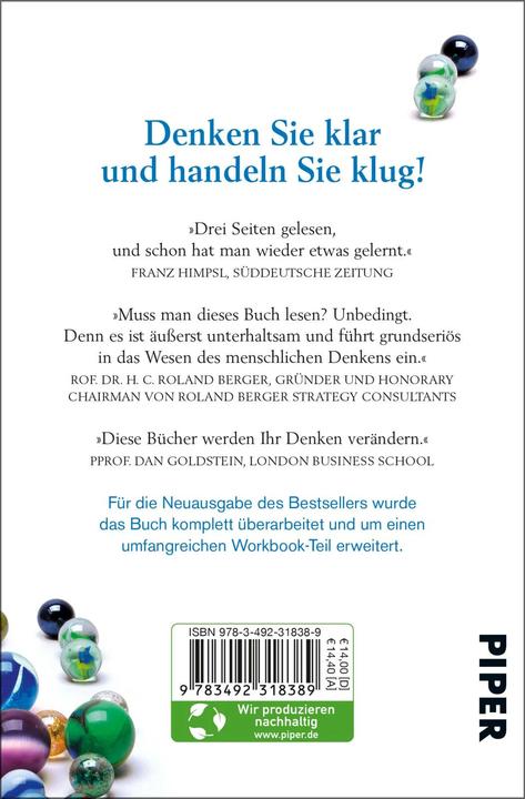 Actual product image The art of acting wisely (German, Rolf Dobelli)