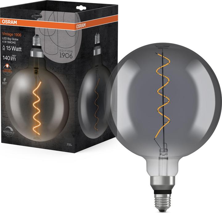 Produktbild Osram Vintage 1906 Led Classic Globe (E27, 5 W, 110 lm, 1 x, G)