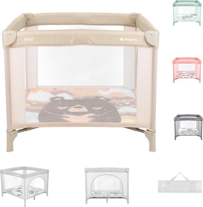 Actual product image Kikkaboo Playpen Enjoy, travel cot (92 cm, 92 cm)
