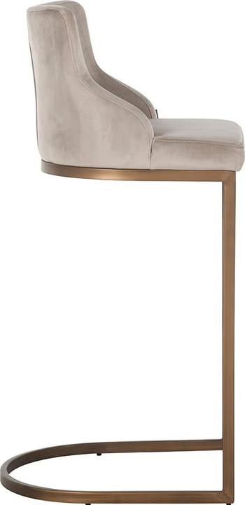 Produktbild Richmond Interiors Barstuhl Bolton khaki gold gebürstet 103