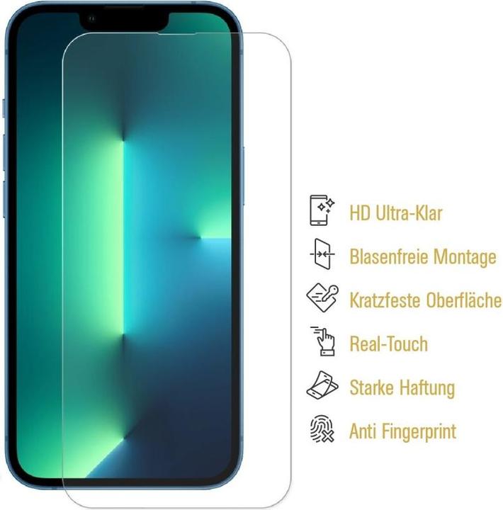 Produktbild Protectorking 4x 9H Panzerglas flexibel HD Klar (4 Stück, Apple iPhone 13 mini)