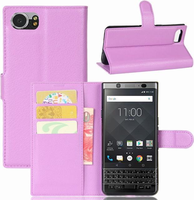 Produktbild MU Classic Litchi Leder Bookcover (Blackberry KEYone)