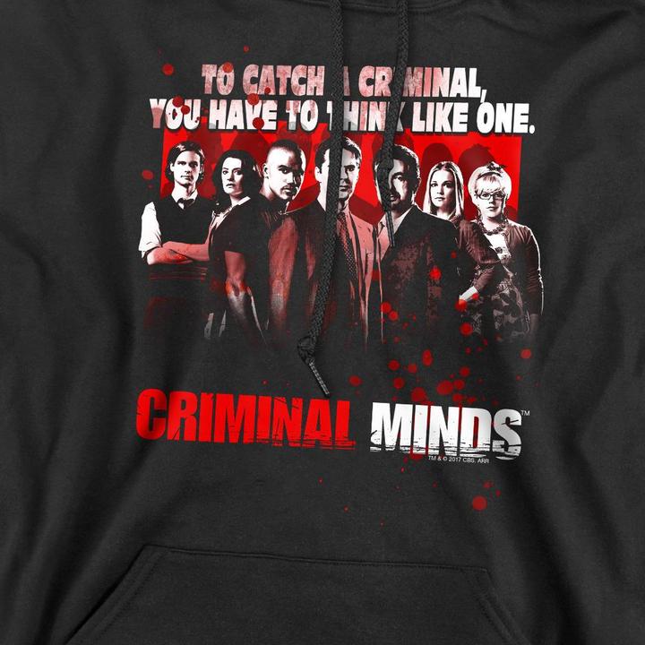 Immagine prodotto Criminal Minds Think Like One Felpa con Cappuccio Uomo (M)