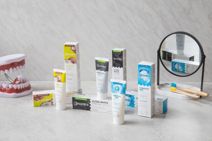 Actual product image Nordics Toothpaste Morning Fresh Coconut Mint without Fluorine - (75 ml)