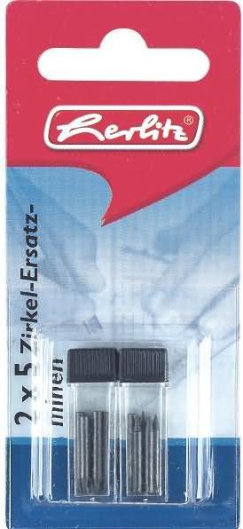 Herlitz 10 Zirkelminen HB 2,0 mm