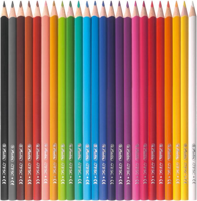 Produktbild Herlitz Dreikant-Buntstifte 24er Karton (Multicolored, Multicolor, 24 x)