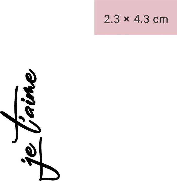 Image du produit minink Tatouage temporaire - je t'aime