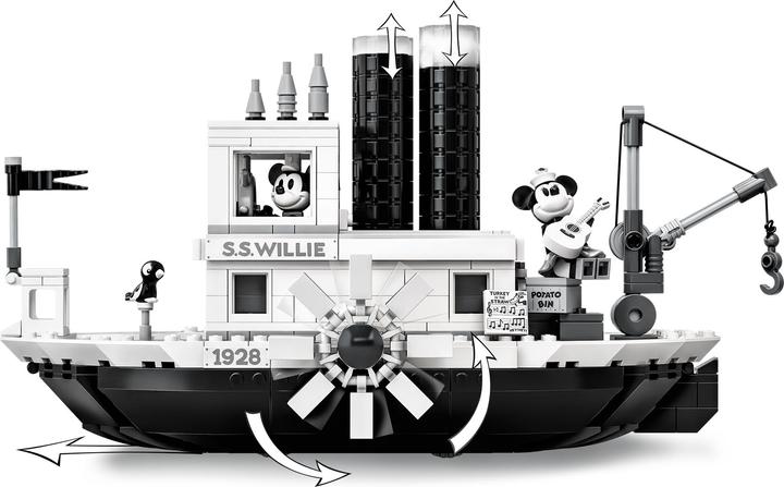 Image du produit LEGO Bateau à vapeur Willie (21317, LEGO Ideas, LEGO difficiles à trouver)