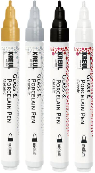 Produktbild Kreul Glass & Porcelain Pen (Multicolor, 4 mm, 4 x)