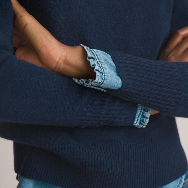 Produktbild La Redoute Collections Pullover runder Ausschnitt Feinstrick in Kaschmir (S)