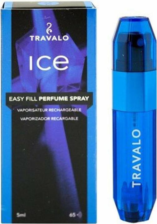 Travalo Perfume Pod Ice nachfüllbarer Parfümzerstäuber Blau 5 ml (Eau de Toilette, 5 ml)