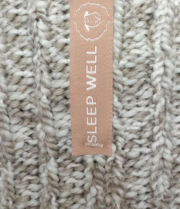 Immagine prodotto Soxs Calzini da donna e da uomo in lana beige Sleep Well, Taupe Label, calze da letto, calze da polpaccio (Confezione singola, 38 - 41)