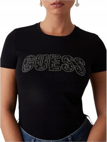 Image du produit Guess T-shirt col rond en dentelle femme (M)