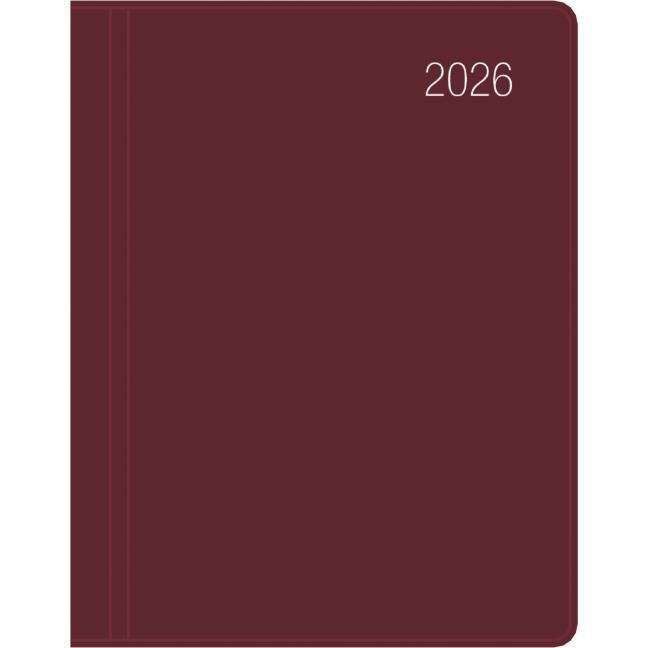 Immagine prodotto Taschenkalender bordeaux 2026 - Büro-Kalender 8,3x10,7- 1W/2S - flexibler Kunststoffeinband - (Tedesco)
