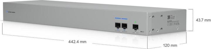 Produktbild Ubiquiti WAN Switch 4 Port o 1x GbE o 1x SFP+ ISP-Uplink o 2x SFP+ Downlink o 19" o UniFi o USW-WAN (4 Ports)