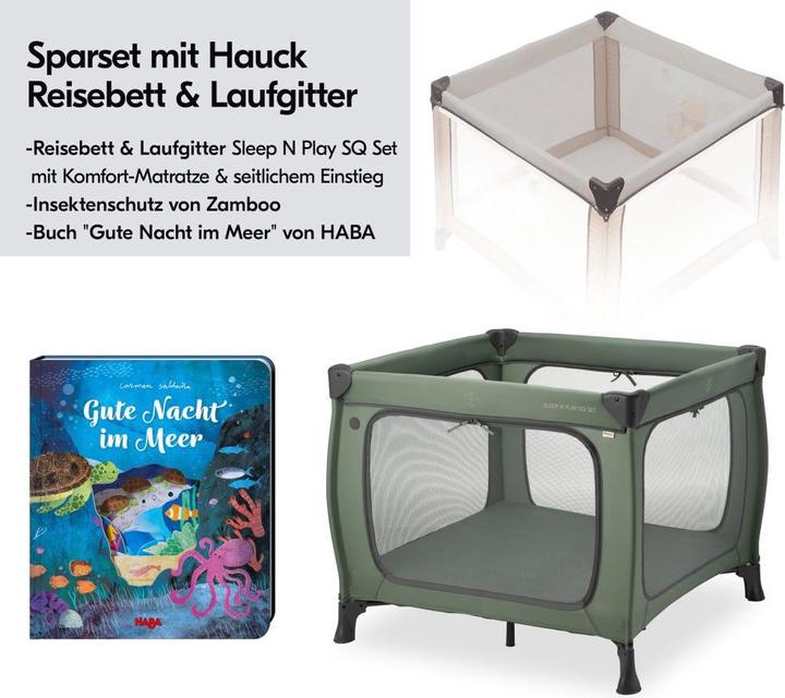 Actual product image Hauck Reisebett & Laufgitter Sleep N Play SQ Set