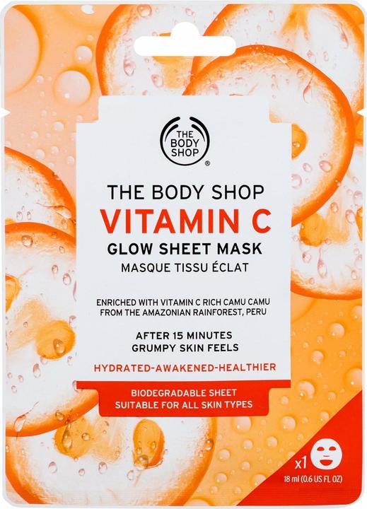 Image du produit Body Shop - Vitamin C Glow Sheet Mask - Masque hydratant et éclaircissant pour le visage - (18 ml)