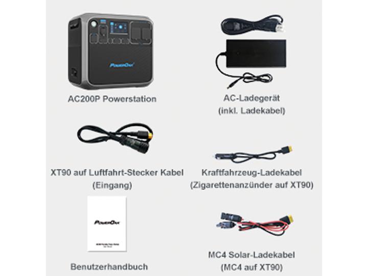 Produktbild Bluetti PowerOak AC200P (2000 Wh, 27.50 kg)