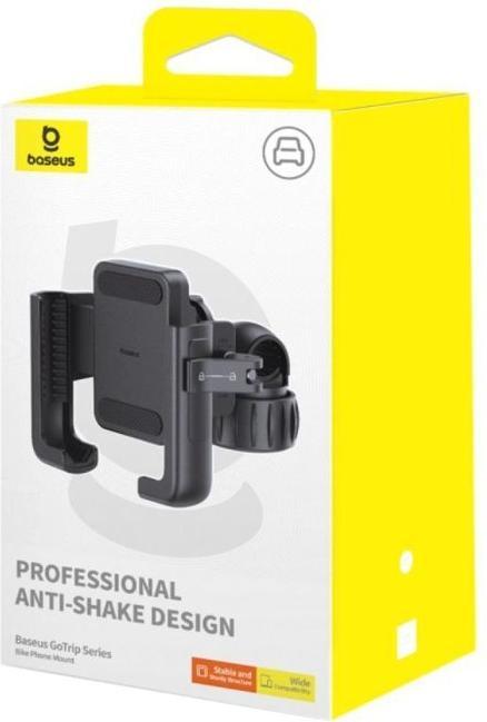 Actual product image Baseus GoTrip Series Bike Phone Mount Rearview Mirror Version Cluster Black