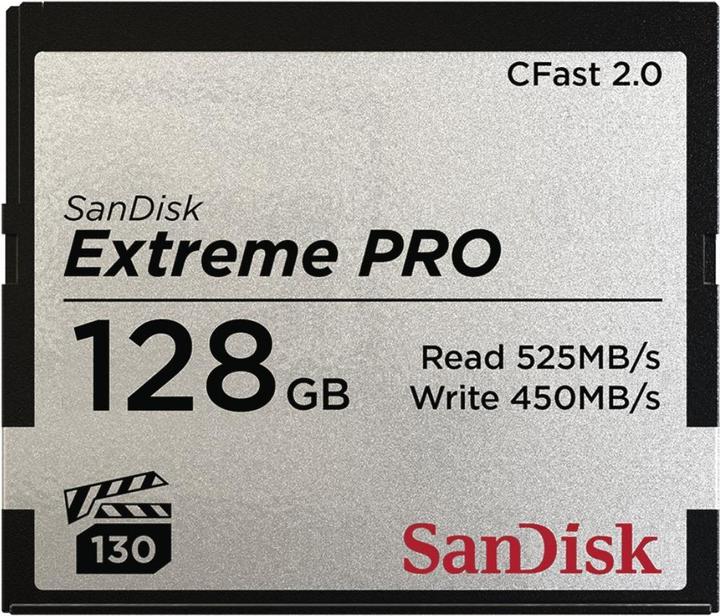 SanDisk CFast Card Extreme Pro 128GB (128 GB, CFast 2.0)