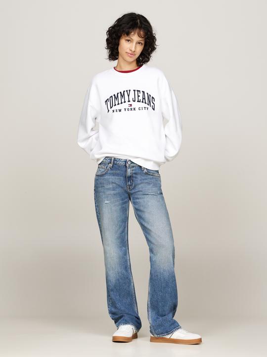 Immagine prodotto Tommy Hilfiger Varsity Relaxed Fit Crewneck Dames - Wit - Maat L (L)