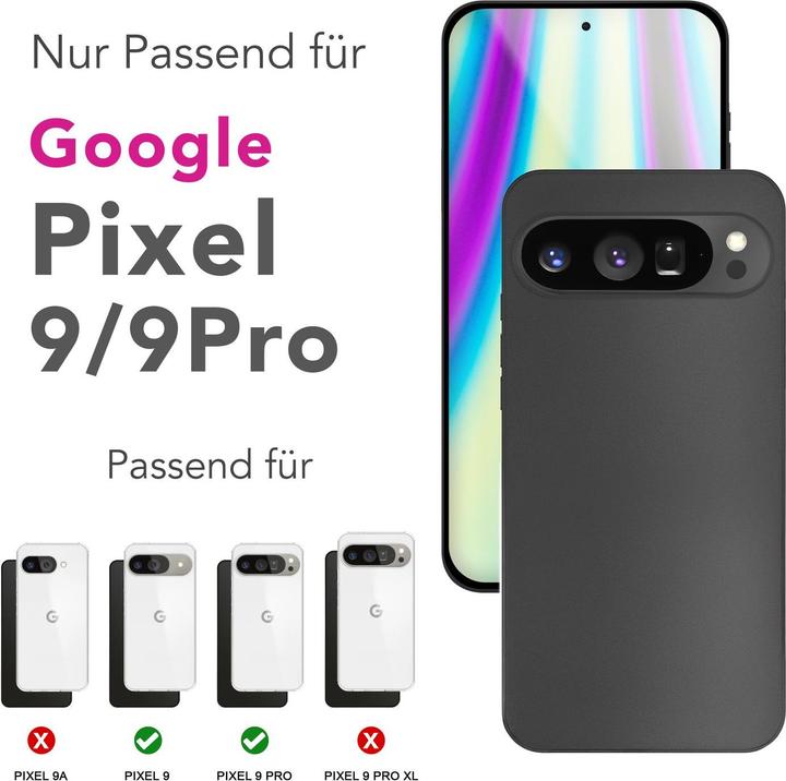 Immagine prodotto Nalia Phantom - 0,3mm Extrem Dünn, Federleicht, Mattiert, Minimalistisch - Ultra-Slim Handycase (Google Pixel 9 Pro)