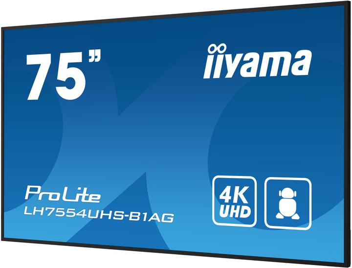 Actual product image iiyama ProLite LH7554UHS-B1AG (3840 x 2160 Pixels, 75")