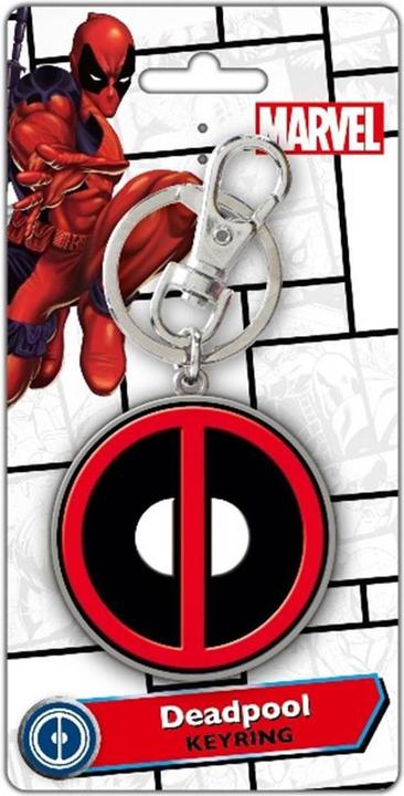 Actual product image WTT PORTE CLE DEADPOOL LOGO COLORED METALLIQUE 68084/180