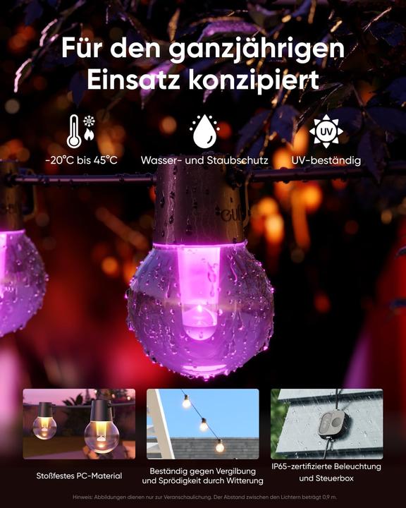 Image du produit eufy Lumière de corde extérieure E10 (29 m)