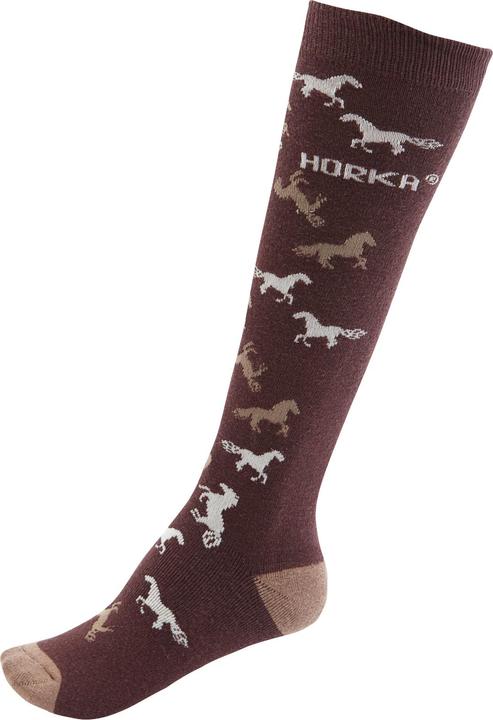 Beige, horses darkbrown