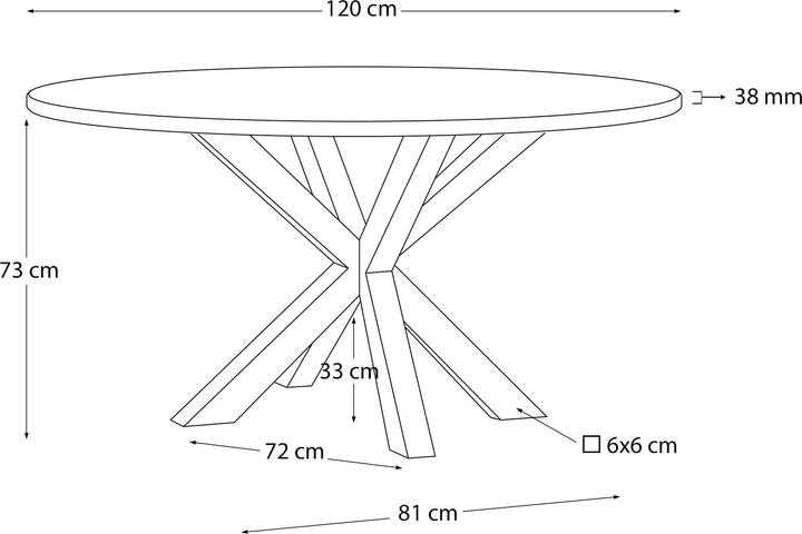 Immagine prodotto Kave Home Argo (120 x 120 cm)