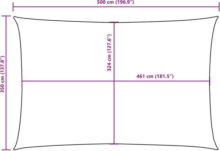 Produktbild VidaXL Sonnensegel (350 x 500 cm)