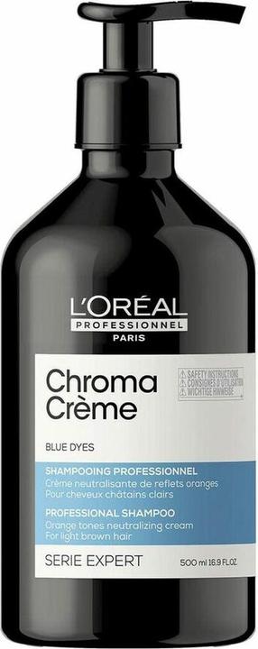 L'Oréal Professionnel CHROMA CRÈME blue dyes professional shampoo 500 ml (500 ml, Flüssiges Shampoo)