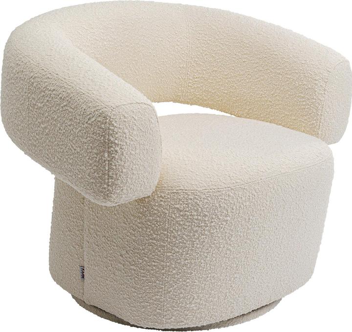 Kare Design Swivel Armchair Maye Cream