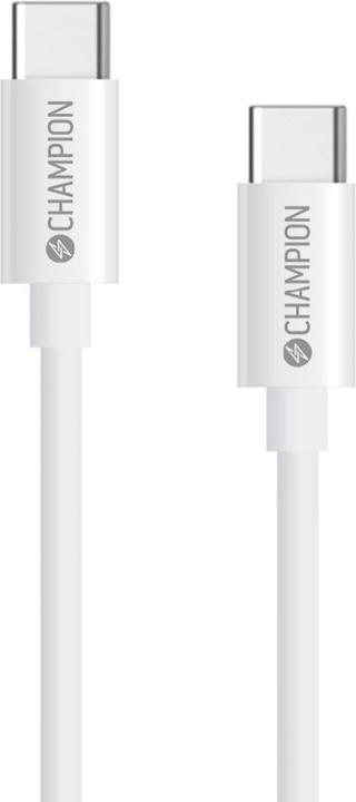 Produktbild Champion USB-C-Kabel 60 W, 2 m, Weiss (2 m, 60 W)
