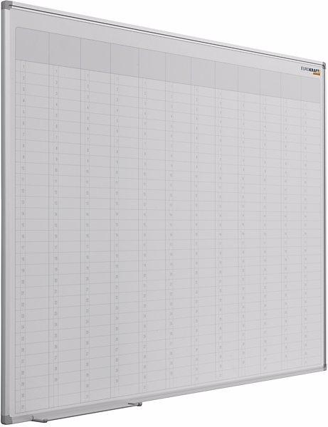 Actual product image eurokraft basic Yearly planner, neutral, with vertical monthly divisions, WxH 900 x 600 mm. (900 x 600 mm)