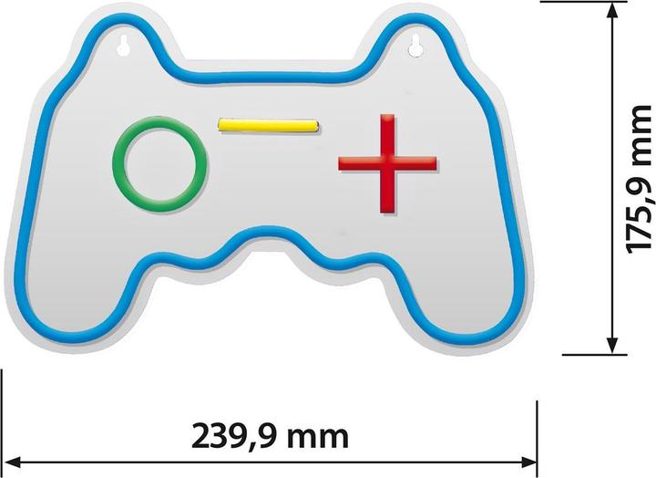 Actual product image Actis ACS-NEON PAD LED Neon (Multicoloured, 34 cm, Indoor, Outdoor)