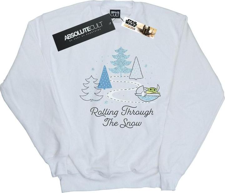Actual product image Star Wars Mens The Mandalorian Rolling Through The Snow Sweatshirt (3XL)