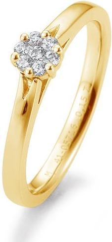 Breuning Verlobungsring Flower (57, 750/18 K Gold)