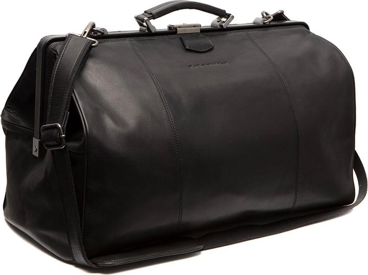 The Vegan Cow Chesterfield Brand Leren Weekendtas Zwart Corfu (41.90 l)