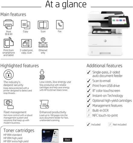 Immagine prodotto HP M528f LaserJet Enterprise (Laser, Bianco e nero)