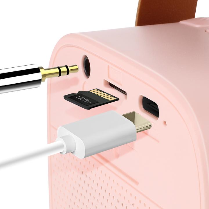 Actual product image Maxlife Bluetooth karaoke speaker MXKS-100 pink (5 h)