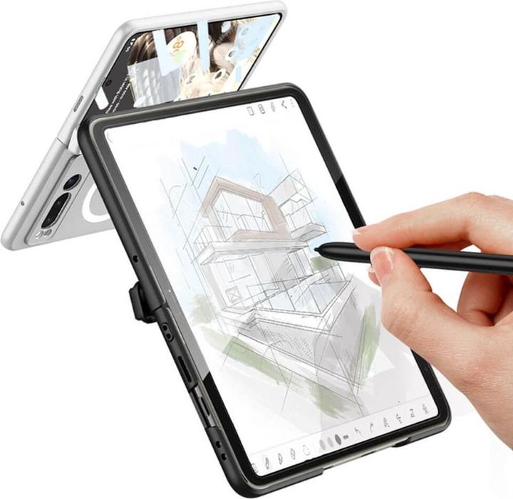 Produktbild Cover-Discount Google Pixel Fold - Magnetische Schutzhülle mit Panzerglas blau (Google Pixel Fold)