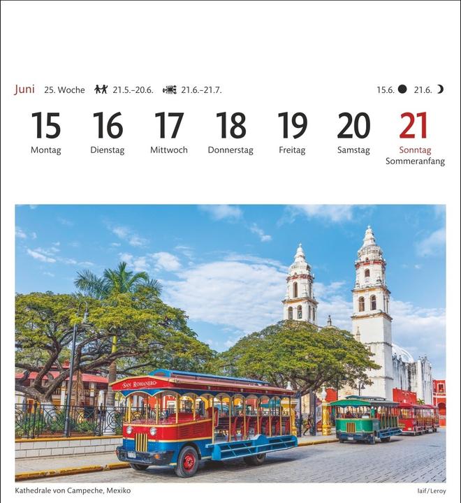 Produktbild Harenberg Traumziele Sehnsuchtskalender 2026 - Wochenkalender mit 53 Postkarten (Deutsch)